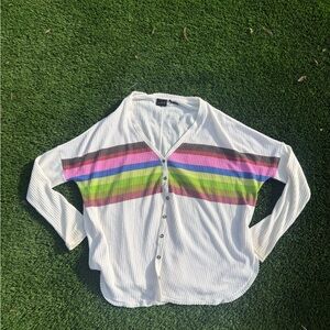 Urban Outfitters  Striped Button-Up thermal